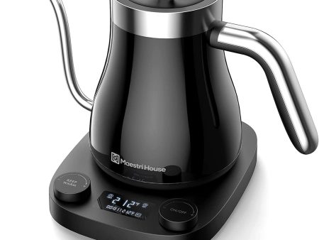 Maestri House Electric Pour Over Gooseneck Kettle with LCD Display (MTS0902) Sale