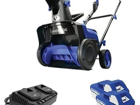 Sun Joe 24V-X2-SB15 Cordless Snow Blower 750-Watt Brushless Motor 2 x 4.0-Ah Batteries Online now