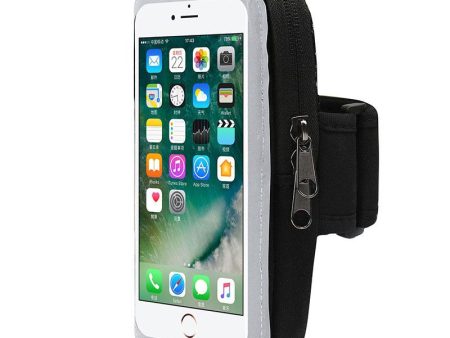 Deco Essentials Cell Phone Sport Armband Holder with Zipper Pocket for Essentials For Sale