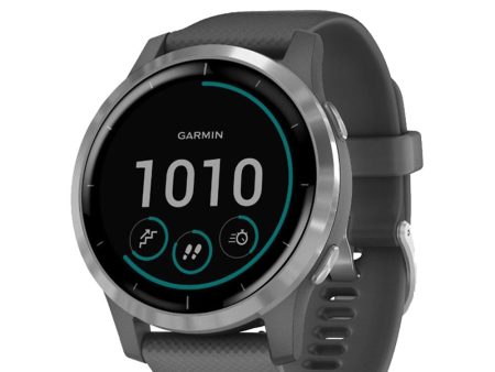 Garmin Vivoactive 4 Smartwatch (Shadow Gray Stainless) 010-02174-01 Fashion