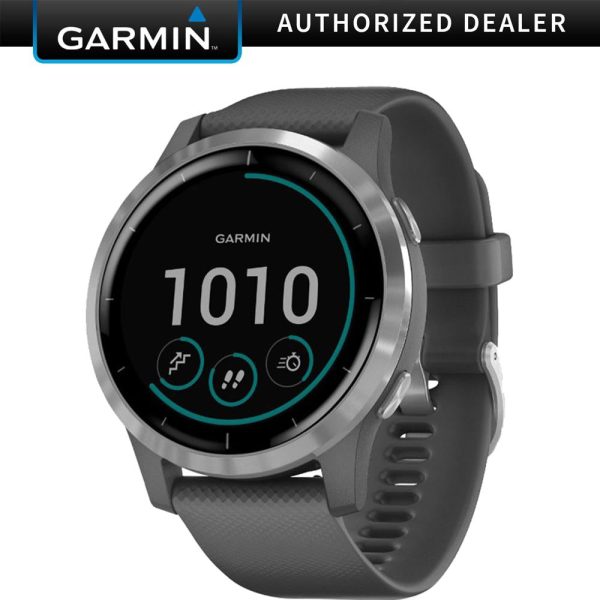 Garmin Vivoactive 4 Smartwatch (Shadow Gray Stainless) 010-02174-01 Fashion