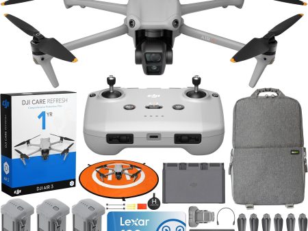 DJI Air 3 Drone Quadcopter Fly More Combo + RC-N2 Remote + DJI Care Refresh Bundle Online Hot Sale