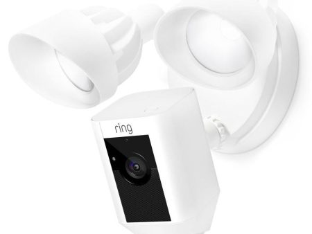 Ring Outdoor Floodlight Camera, White Certified Refurbished Online