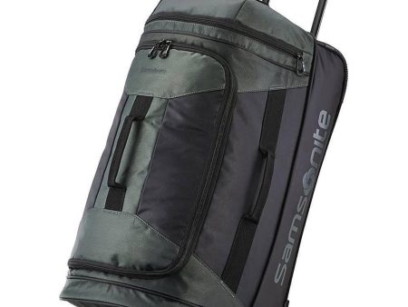 Samsonite Andante 2 22  Wheeled Rolling Duffel Bag, Moss Green Black (117224-C065) on Sale