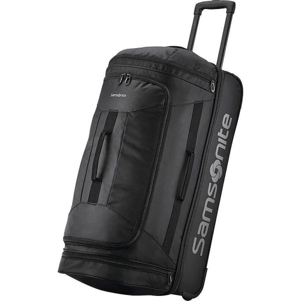 Samsonite Andante 2 28  Wheeled Rolling Duffel Bag, All Black (117225-5455) Hot on Sale