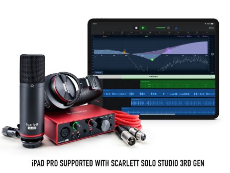 Focusrite Scarlett Solo Studio USB Audio Interface and Recording Bundle (3rd Generation) Supply