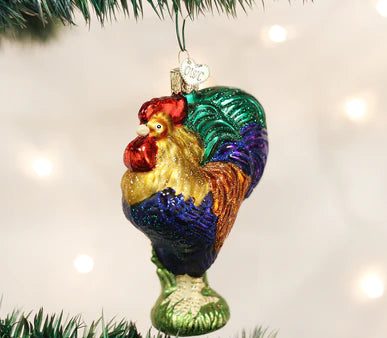 Glass Heirloom Rooster Ornament Cheap