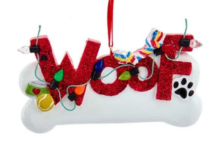 2.75  Resin Dog  Woof  Ornament Fashion