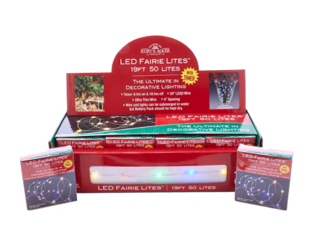 19  50-Light Battery-Operated Multicolored LED Fairy Light Set Online