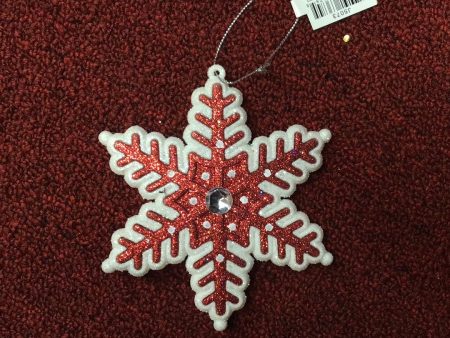 Kurt S. Adler Red and White Snowflake (sold individually) Online now