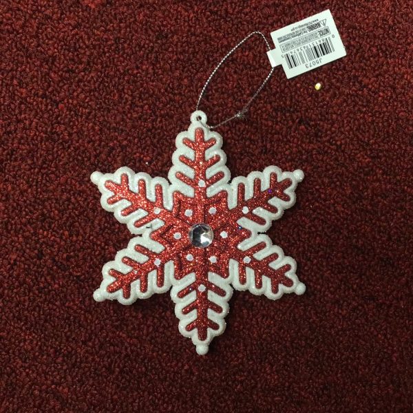 Kurt S. Adler Red and White Snowflake (sold individually) Online now