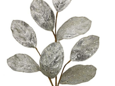 28  Micro-beaded Sequined Magnolia Leaf Spray (sold individually) For Cheap