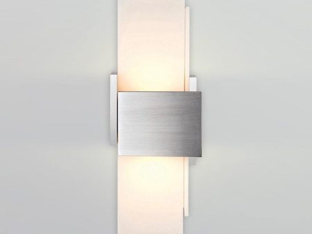 Acuo Brushed Aluminum Wall Sconce by Cerno | OVERSTOCK Supply