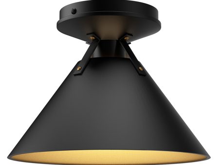 Archer Black Flush Mount by Kuzco | OVERSTOCK Fashion