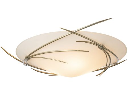 Wisp Modern Brass Semi Flushmount by Hubbardton Forge | OVERSTOCK Hot on Sale